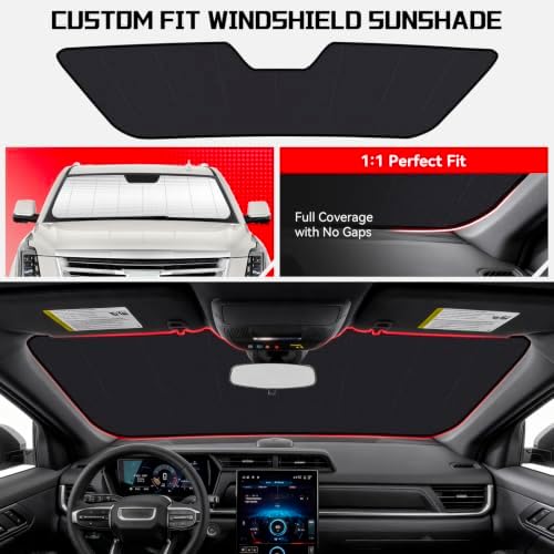 Windshield Sun Shade for Chevy Silverado EV 2024-2027 - Image 2