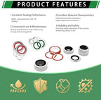 110PCS A/C Compressor Port Bonded Seal Gasket Kit, A/C Seal Washers - Image 3