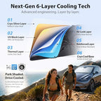 2026 Upgraded Windshield Sun Shade Umbrella for Toyota Corolla [Precision Custom Fit, Superior UV & Heat Block] Cooling Tech Fabric, Durable Foldable with Storage Bag, Fits 2000-2026 - Image 4