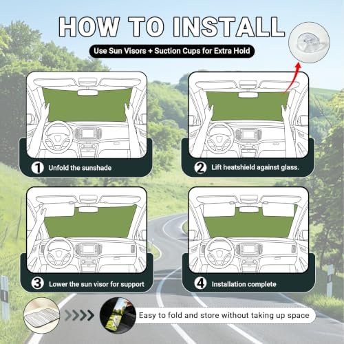 LAPE Custom Car Windshield Sun Shade Personalized Photo Logo Text - Image 3