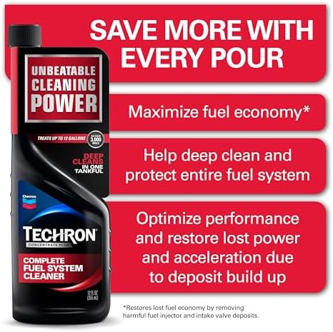 Chevron Techron Concentrate Plus Fuel System Cleaner, 20 oz., Pack of 1 - Image 3