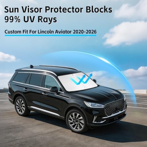 Windshield Sun Shade for Lincoln Aviator 2020-2026 Sunshade - Image 2