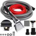 【Upgrade Hard Bristle Brush】Better Extractor Hose Kit for Shop Vac, with 10FT Hoses and 25 FTWater Pipes, Thick transparent shell, Turns Vacuum Cleaner into Carpet Cleaning Machine,2-Year Warranty by Pump