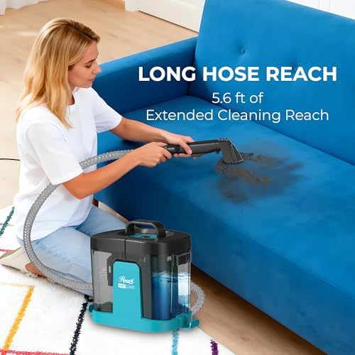 Rosewill Multi-Purpose Portable Carpet and Upholstery Cleaner, Powerful Suction 17 KPa Spot Cleaner, 550W Motor, Car and Auto Detailer, Stain/Spot Remover; Versatile Use: Carpet, Sofa, Pet Hair - Image 2