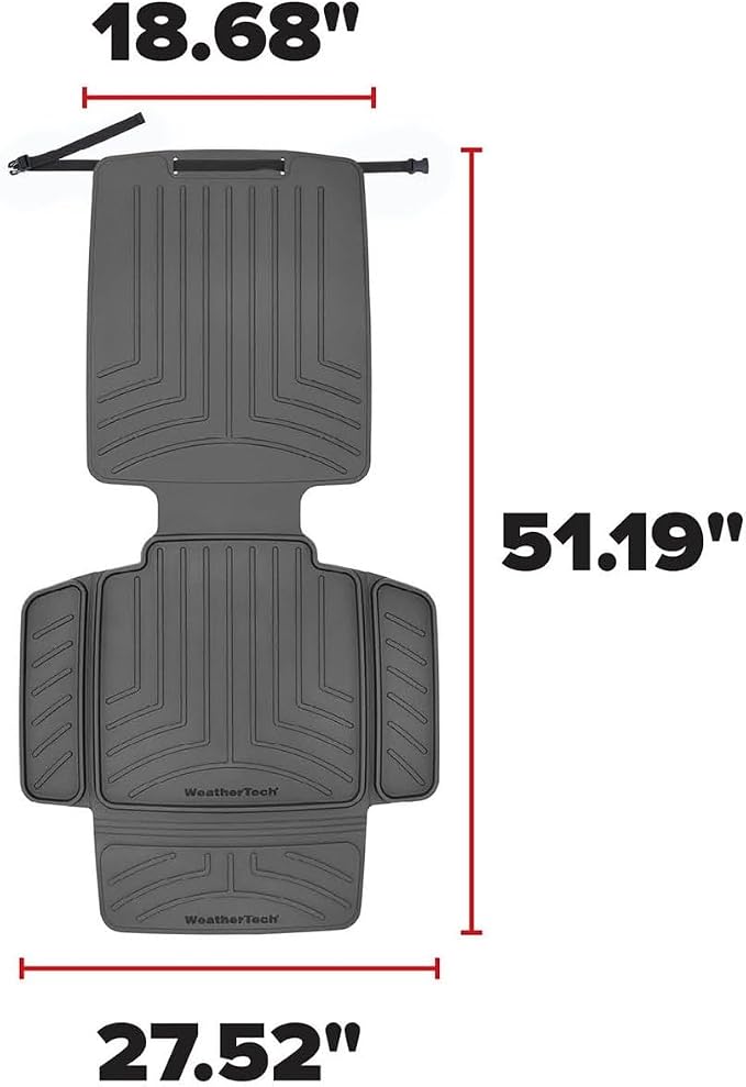 WeatherTech Child Car Seat Protector with Back Black - Image 3