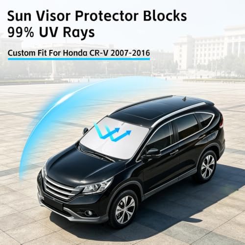 Windshield Sun Shade for Honda CRV 2007-2016 Sunshade - Image 2
