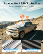 REEVAA Car Windshield Sun Shade for Ch-evrolet Silverado 1500 (2026-2019) - Image 3