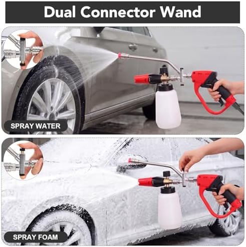 Foam Cannon for Pressure Washer, 5000 Psi, 1L, 6 Nozzles - Image 6