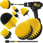 Holikme 8Piece Drill Brush Attachment Set - Power Scrubber Cleaning Kit by Holikme