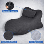 Couples Pillow 27° Ergonomic Wedge Cushion, Rebound Memory Foam Support for Hip, Back & Neck Comfort, Enhance Intimacy & Relaxation, Perfect for Reading, Bed Lounging - Image 5
