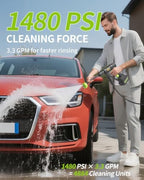 Cordless Pressure Washer, Handheld Portable Battery Cordless Power Washer - Image 2