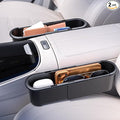 2-Pack Expandable Car Seat Gap Organizer, Adjustable 185-265mm | Driver & passenger side pockets, sliding gap storage box, fits phone keys wallet, seat gap filler set, stop drops by Cxprctpu