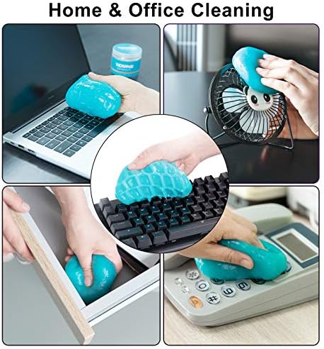 TICARVE 2Pack Cleaning Gel for Car Putty Car Slime Cleaning Car Detail Putty Tools Car Interior Cleaner Automotive Car Cleaning Kits Keyboard Cleaner Blue Green (320g/11.2oz) - Image 7