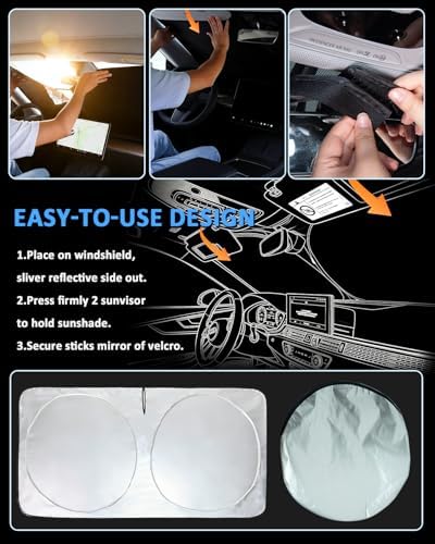 Sunshade for 2015-2025 2026 Ford Transit Wagon XLT Windshield Sun Shade - Image 6