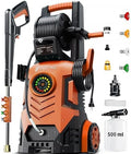 2026New Pressure Power Washer 5000PSI with Adjustable Touch Screen 8 Level, 34" Tall, 4 Quick Connect Nozzles,Inlet Hose&Filter&500mlFoam Cannon for Cars/Fences/Driveways/Home Cleaning (Red) by FOTING-Makeyourwaterrefreshed
