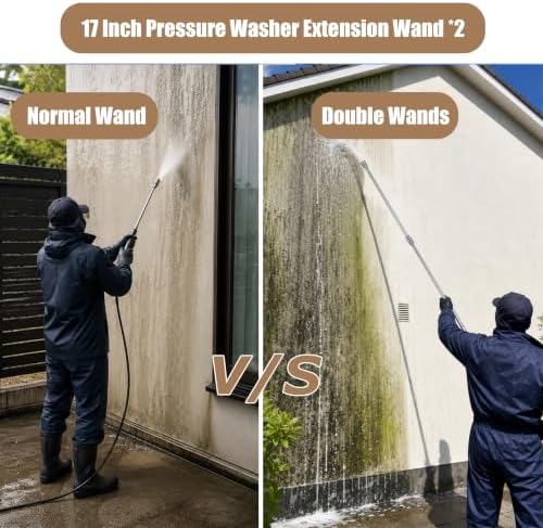 RIDGE WASHER Pressure Washer Extension Wand, 17 Inch, Stainless Steel - Image 6