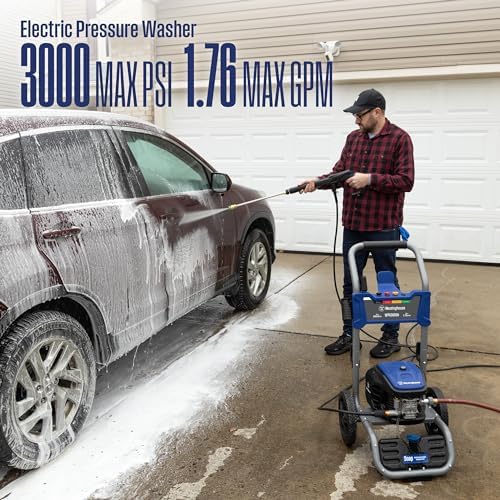 Westinghouse WPX3000e Electric Pressure Washer, 3000 Max PSI and 1.76 Max GPM, Induction Motor, Onboard Soap Tank, Spray Gun and Wand, 5 Nozzle Set, for Cars/Fences/Driveways/Homes/Patios/Furniture - Image 2