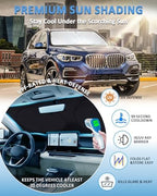 Sunshade for X5 Windshield Sun Shade for BMW X5 2014-2018 Accessories Foldable Front Window Shield Cover Sun Visor Protector Block UV Rays - Image 3