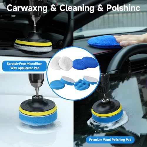 36Pcs Car Detailing Kit, Car Detailing Brush Set, Car Cleaning Kit, Auto Detailing Tools for Interior Exterior Wheels, Professional Car Wash Accessories with Windshield Cleaning Tool and Storage Box - Image 6