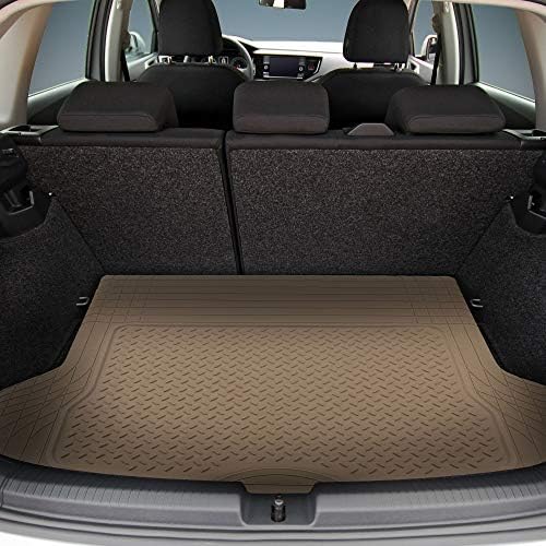 FH Group ClimaProof Universal Cargo Mat – All-Weather, Trimmable Trunk Mat (54.5" W x 44" D) – Fits Most Cars, SUVs & Trucks – Beige - Image 3