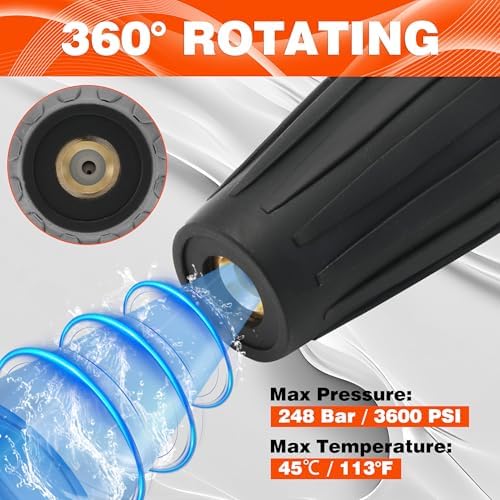 Tool Daily Turbo Nozzle Pressure Washer, 360° Rotating Nozzle - Image 3