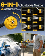 Cordless Pressure Washer Battery Powered, Handheld Cordless Power Washer (GlowYellow-Black) - Image 3