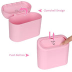 Accmor Car Trash Can with Lid, Leakproof Vehicle Garbage Organizer Holder Bin with 60 Pack Trash Bags, Mini Auto Dustbin Accessories Storage Container for Vans, SUVs, Office (Pink) - Image 3