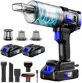 Car Vacuum Cordless, 35000PA Strong Suction Handheld Vacuum with 2 Detachable Batteries, 60Min Runtime Portable Vacuum Cleaner for Car Detailing, Pet Hair, Home Couch & Office, 350ML XL Dust Cup by CarVacuum
