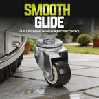 Sun Joe SPX-SC14 Universal 14-Inch Pressure Washer Surface Cleaner with 4 Wheels - Stainless Steel, 1/4" Heavy Duty 4000 Max PSI Quick Connect, for Driveways, Patios, Sidewalks & Decks - Image 4