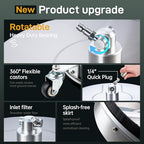 TOR 16.5" Pressure Washer Surface Cleaner with 4 Wheels, Surface Cleaner for Pressure Washer, 2 Extension Wands, 2 Replacement Nozzles, Power Washer Surface Cleaner for Concrete, Driveway - Image 7