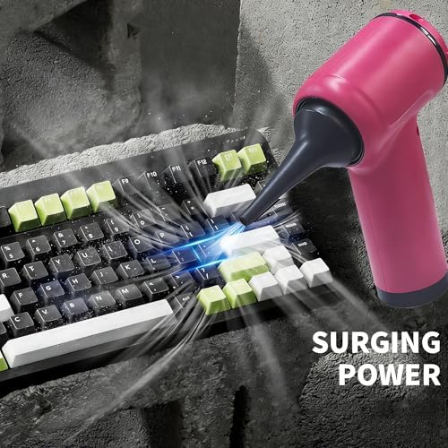 Portable Car Vacuum Cordless,2-in-1 Blow Suction Handheld Cleaner with Multi-Nozzles, Rechargeable Mini Vacuum for Car, Home, Office, Pet Hair, Sofa, Keyboard. - Image 3