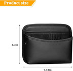 Car Seat Side Pocket Organizer, Leather Automotive Seat Door Pouch Bag Organizer, Vehicle Wallet Cards Phone Sunglasses Storage Holder Pocket Accessories, Universal Fit (Black) - Image 2