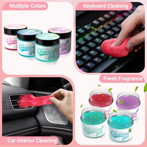 ASFSKY Car Cleaning Gel Cleaning Putty Universal Cleaning Gel Sakura - Image 5