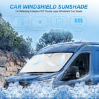 for Ford Transit 2015-2023 2024 2025 2026 Car Windshield Sunshade Sun Shield Custom Fit Transit Wagon XL Cargo,Wagon XLT,Connect Van XL,Front Window Shades Cover Sun Visor Protector Car Accessories - Image 2