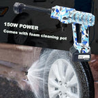 Portable Cordless Blade Blower, 6-in-1 Nozzle Powered by 1220 PSI Battery for car Washing, Suitable for Houses, Floors, Plants, Gardens, Camouflage - Image 6
