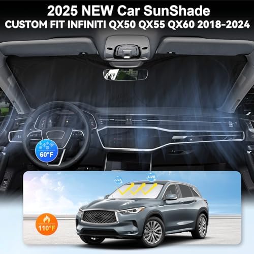 Windshield Sunshade for Infiniti QX50 QX55 QX60 2018-2026 QX80 Window Shade - Image 4