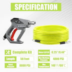 M MINGLE Sewer Jetter Kit for Pressure Washer 50 FT - Image 2