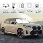 TINGLU Sun Shade for BMW X3 2025 2026 Accessories Windshield Sun Shade Window Shade UV Rays Protection Sun Visor Cover with Steering Wheel Sunshade Storage Bag - Image 5