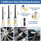 Windshield Cleaner Tool, 13Pcs Car Interior Cleaning Kit, Car Detailing Kit Interior Cleaner, Car Detailing Brushes, Car Cleaning Gel, Inside Cleaning Supplies Accessories for Women Men - Image 4