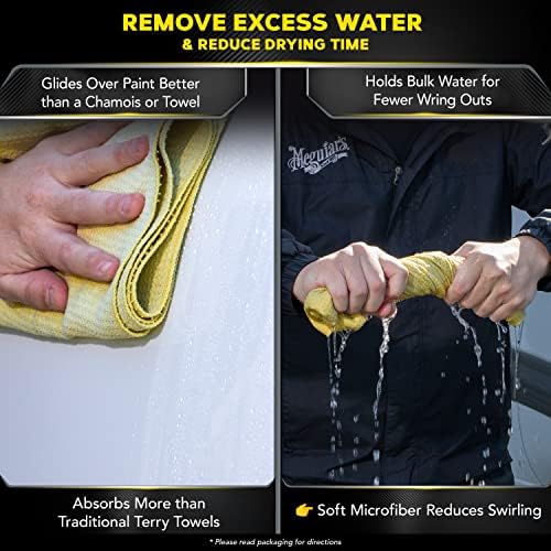 Meguiar's Water Magnet Microfiber Drying Towel,Premium Car Wash Microfiber Towel that’s Super Plush,Water Absorbent & Scratch-Free Big-Microfiber Towels for Cars,(Pack of 6) - Image 4