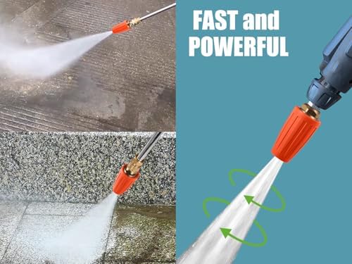 4000 PSI Orange Turbo Nozzle Pressure Washer with 7 Tips - Image 6