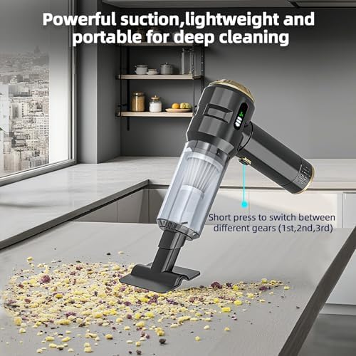Handheld Vacuum Cleaner,22000PA Powerful Suction Car Mini Vacuum Cleaner - Image 2