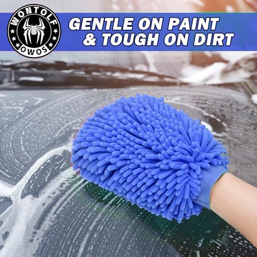 Car Wash Foam Gun Foam Sprayer - Foam Cannon Garden Hose- Car Wash Kit - Snow Foam Blaster with Microfiber Wash Mitt + Storage Bag - Car Accessories for Men - Image 6