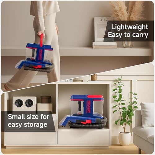 WECLEAN C5 Portable Carpet & Upholstery Spot Cleaner Machine,Deep Cleaning for Carpet,Car Couch, with Deep Cleaning Solution - Image 6