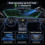 Windshield Sun Shade Custom Fit for 2019-2026 Chevrolet Silverado 1500, Advanced Diamond-Patterned Heat Shield to Block UV Rays, Foldable Truck Visor, Precise Cutout - Image 2