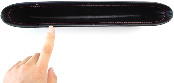 iJDMTOY Black Leather Car Side Pocket Organizers, Car Seat Catchers Compatible With Key, Wallet, Cell Phone, Sunglasses, etc - Image 8