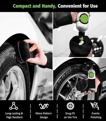 YeewayVeh 8PCS Wheel & Tire Brush Kit, 2-Size 360° Bendable Rim Brush - Image 5