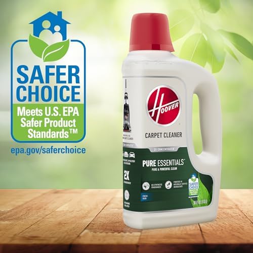 Hoover Pure Essentials Carpet Cleaner Solution, 50 oz., Fresh Rain Scent - Image 4