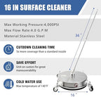 JANZ 16'' Pressure Washer Surface Cleaner - Image 2