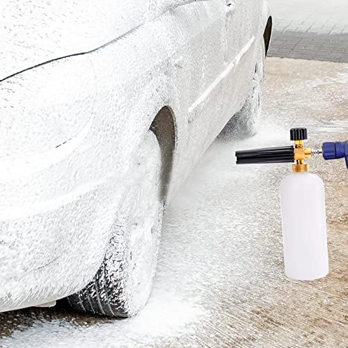 Fasmov Foam Cannon, Car Wash Pressure Washer Jet Wash 1/4" Quick Connector Adjustable Snow Foam Lance Foam Blaster, 1 Liter - Image 7